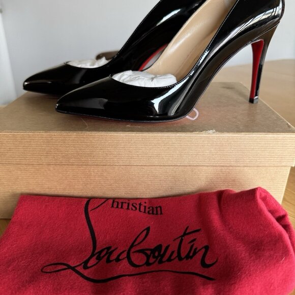 Christian Louboutin Pigalle 85mm Black Patent Pump - Picture 6 of 6